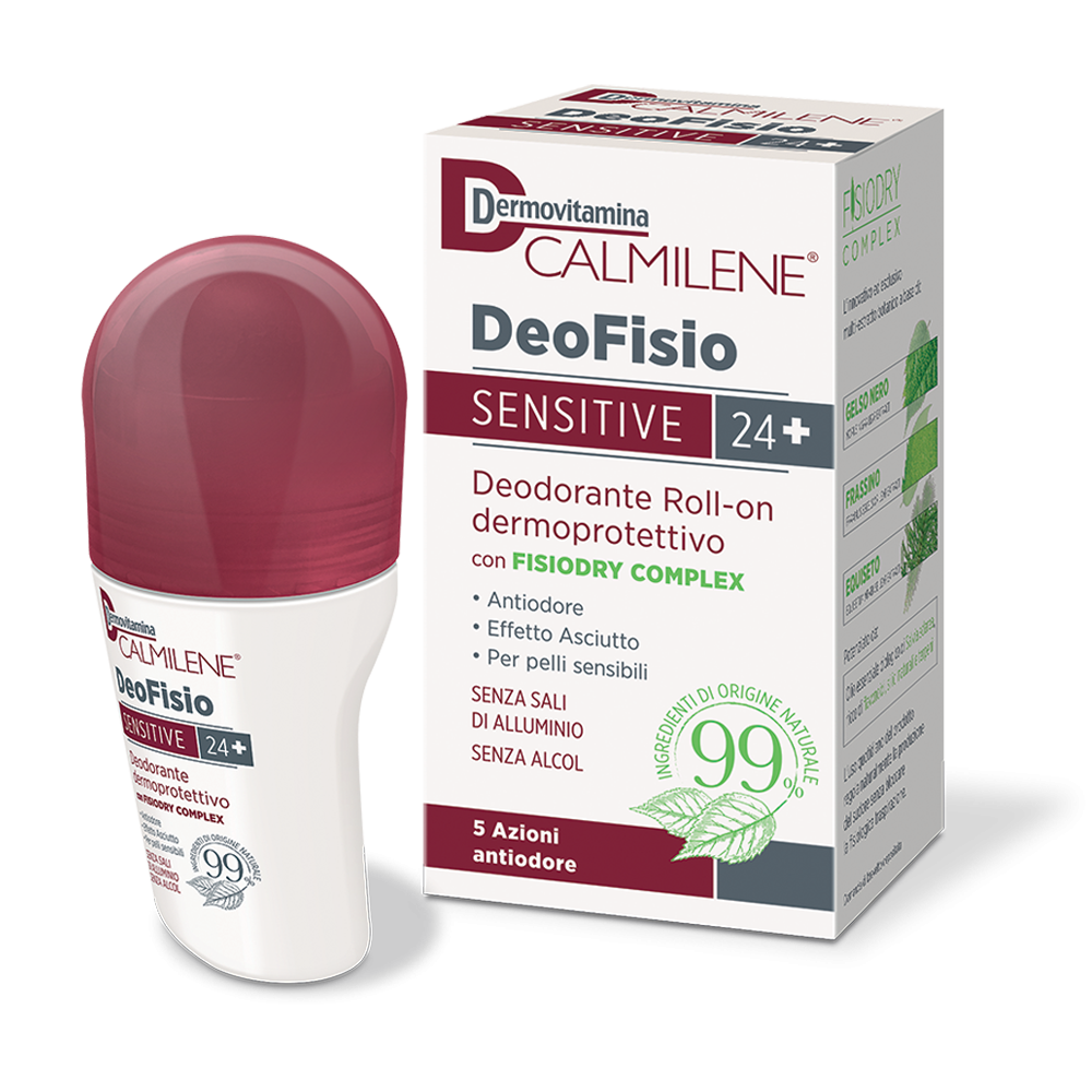 Dermovitamina Calmilene DeoFisio Sensitive 24+ Deodorante Roll-On 75 ml Dermovitamina Calmilene DeoFisio Sensitive 24+ Deodorante Roll-On 75 ml