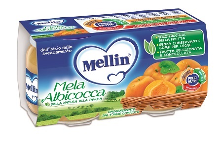Mellin Omogeneizzato Di Frutta Mela e Albicocca 2 x 100 g Mellin Omogeneizzato Di Frutta Mela e Albicocca 2 x 100 g