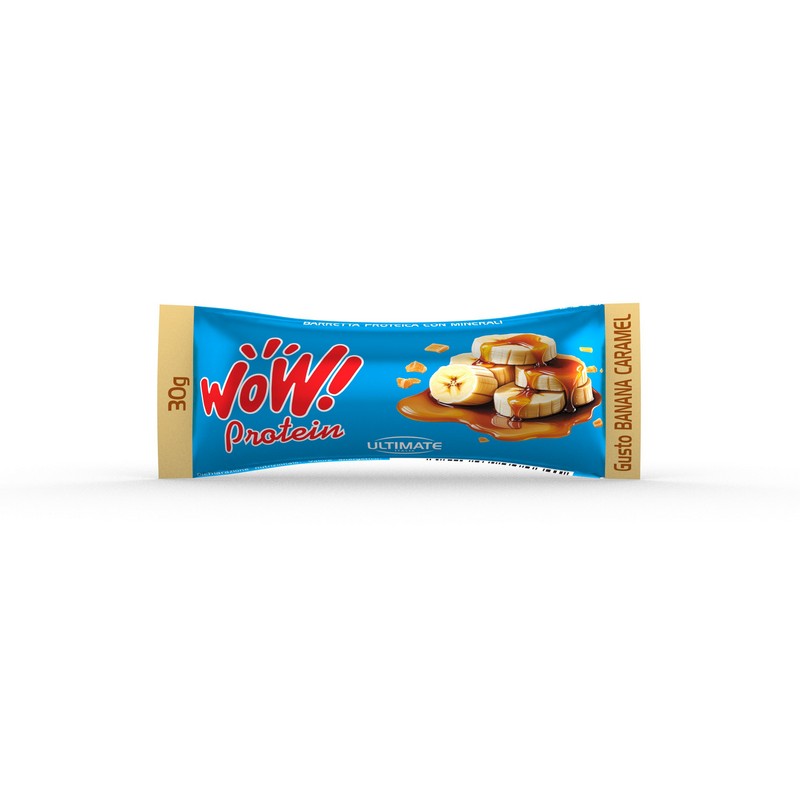 Ultimate Italia Wow Protein - Barretta Proteica Gusto Banana Caramel 30 g - SCADENZA NOVEMBRE 2026