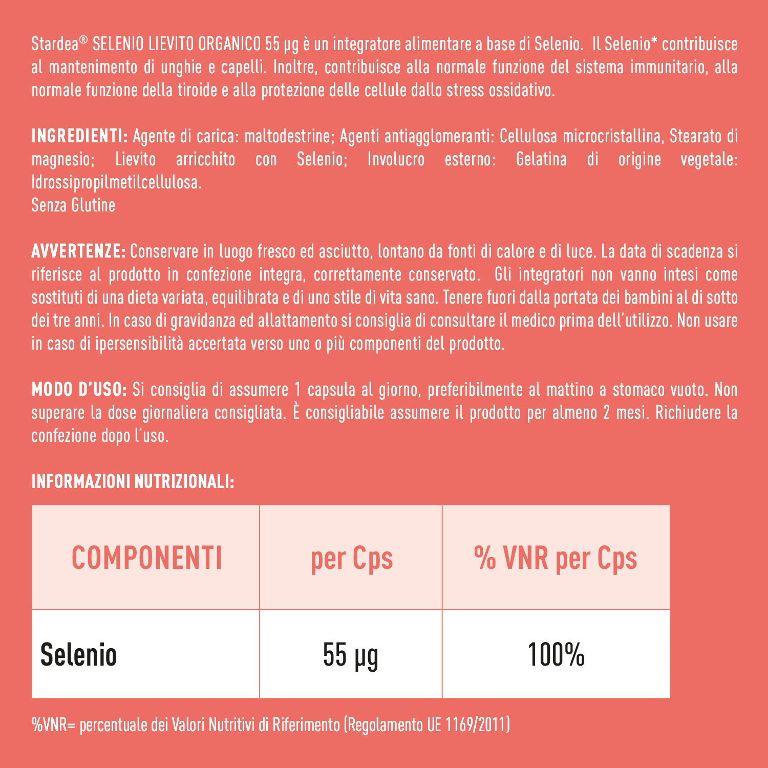 STARDEA SELENIO LIEVITO ORGANICO 55 µg Compresse - INTEGRATORE ALIMENTARE CAPELLI E UNGHIE STARDEA SELENIO LIEVITO ORGANICO 55 µg Compresse - INTEGRATORE ALIMENTARE CAPELLI E UNGHIE