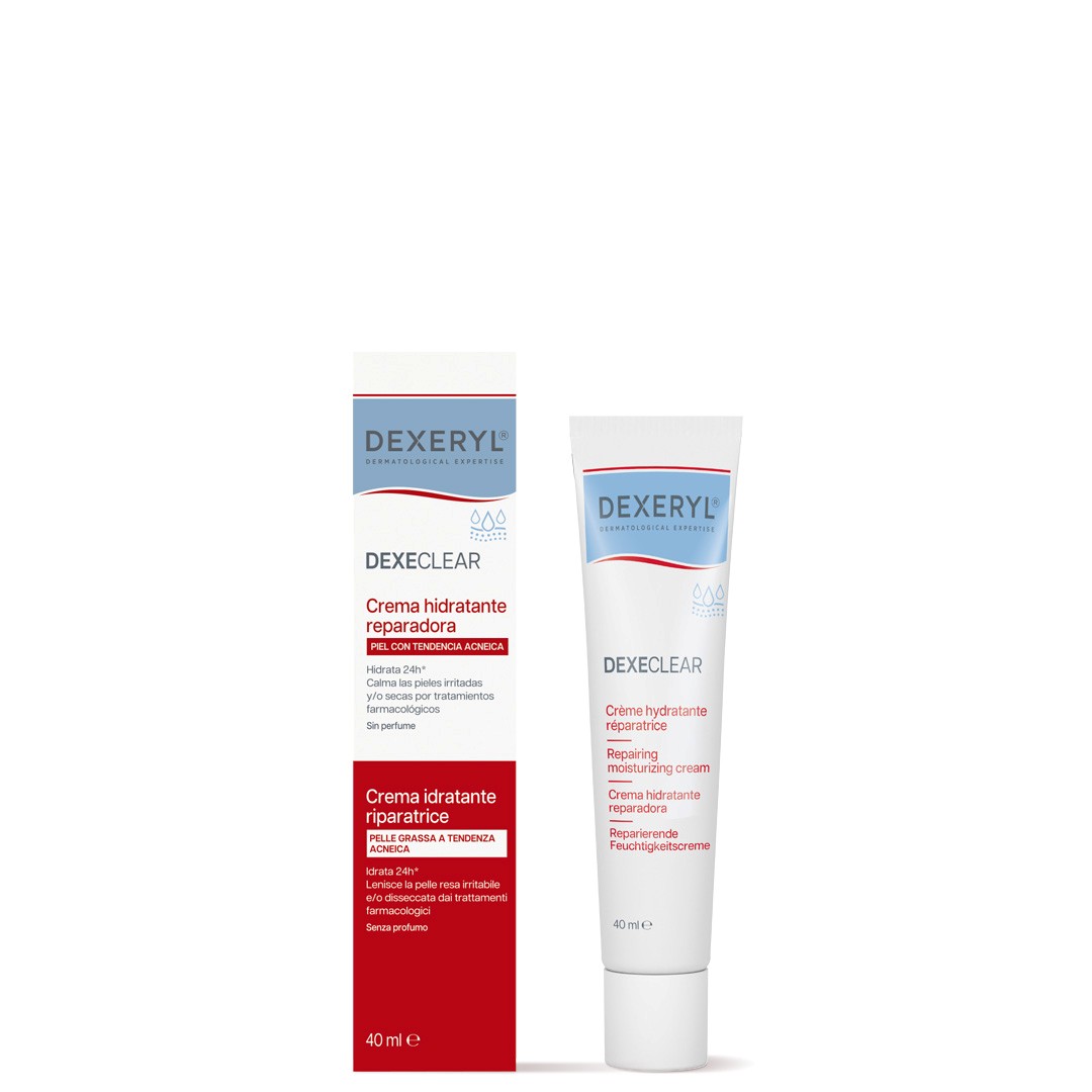 Dexeclear - Crema Idratante Riparatrice Per Pelle Grassa A Tendenza Acneica 40 ml
