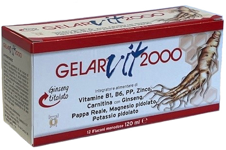 Gelarvit 2000 Integratore Tonico Energetico 12 Flaconcini