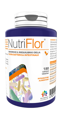 NutriFlor - Integratore per l'equilibrio della flora batterica intestinale - 180 capsule