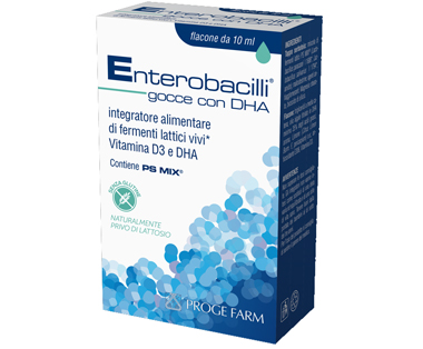 Enterobacilli Gocce con DHA Integratore 10 ml Enterobacilli Gocce con DHA Integratore 10 ml