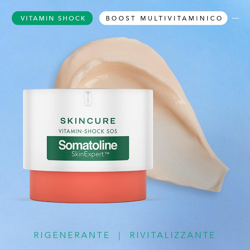 Somatoline SkinExpert, Skincure Vitamin Shock SOS, Crema Viso Illuminante, Vitamina C 40ml Somatoline SkinExpert, Skincure Vitamin Shock SOS, Crema Viso Illuminante, Vitamina C 40ml