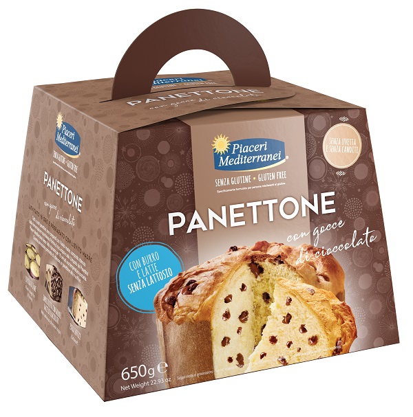 PIACERI MEDITERRANEI Panettone con Gocce Cioccolato 500g