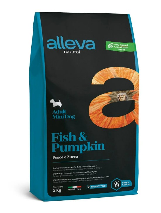 ALLEVA NATURAL DOG ADULT FISH AND PUMPKIN MINI KG 2 - P00209
