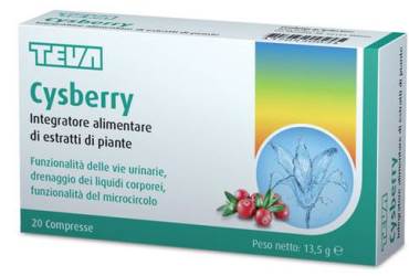 Teva Cysberry Integratore Vie Urinarie e Microcircolo 20 Compresse
