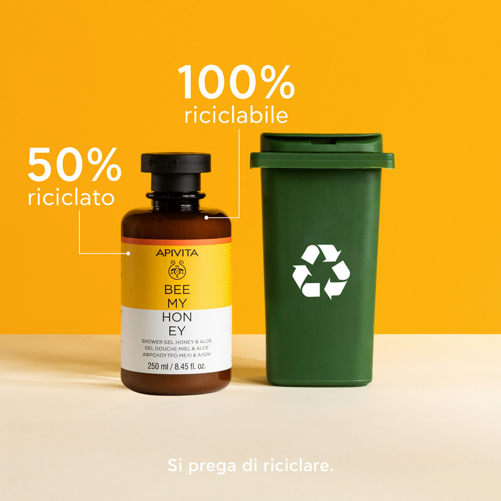 Apivita Bee My Honey - Gel Doccia Detergente Delicato Con Aloe E Miele 250 ml