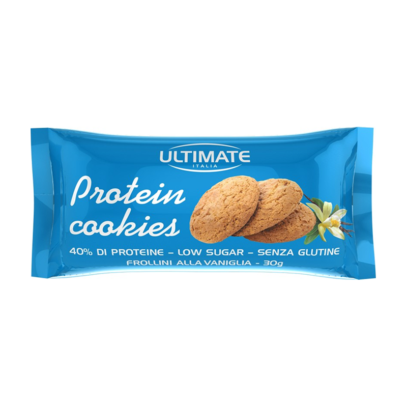 Ultimate Italia Protein Cookies - Biscotti Senza Glutine Gusto Vaniglia 30 g