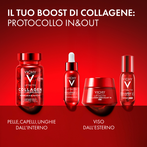 Vichy - Liftactive - Collagen 60 Capsule - Integratore Per Pelle, Capelli E Unghie