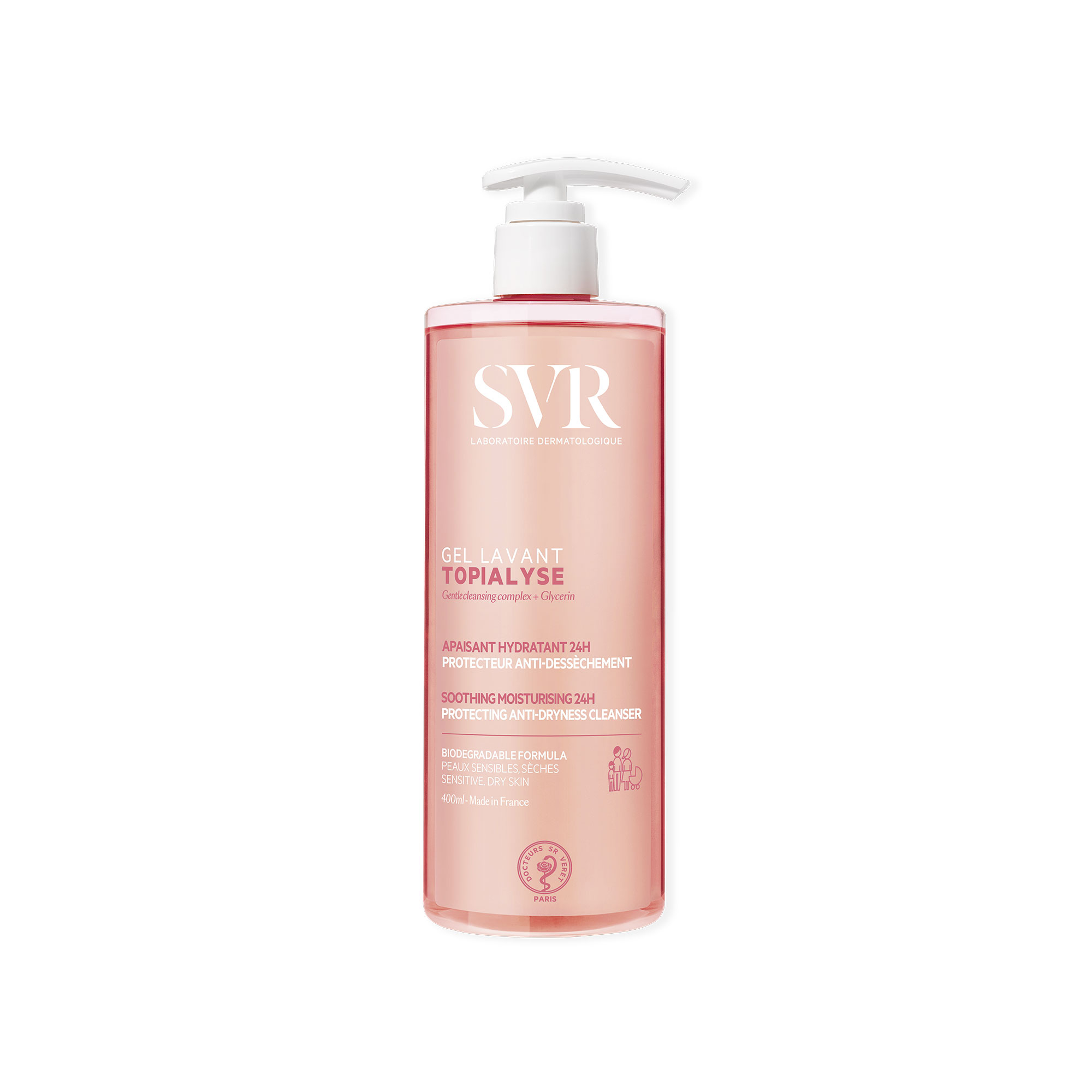 SVR Topialyse Gel Detergente Delicato Protettivo Antisecchezza 400 mL