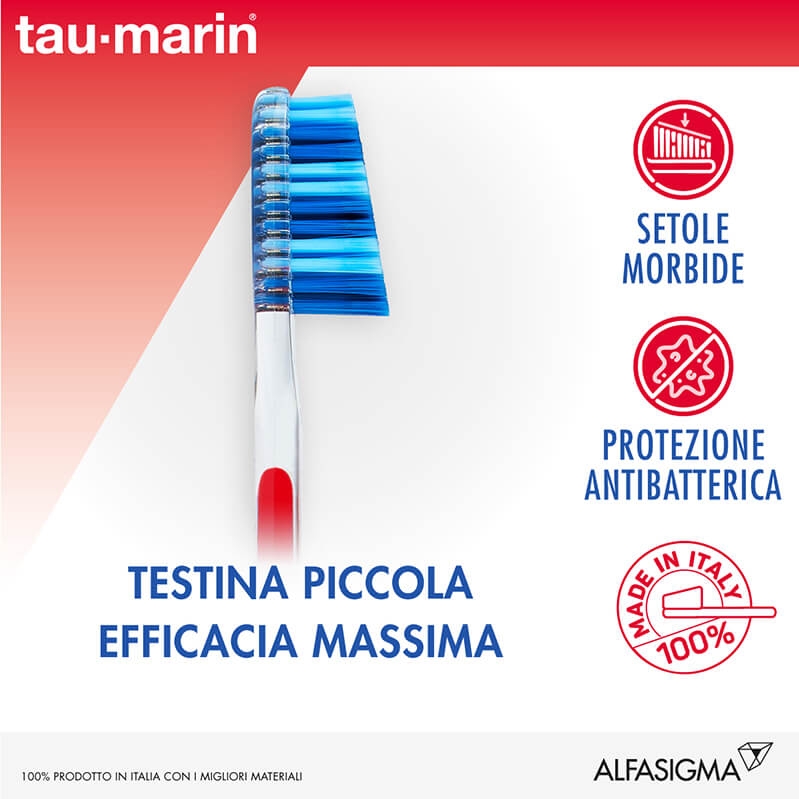 Tau-Marin Spazzolino Professional 27 Setole Morbide Testina Piccola Tau-Marin Spazzolino Professional 27 Setole Morbide Testina Piccola