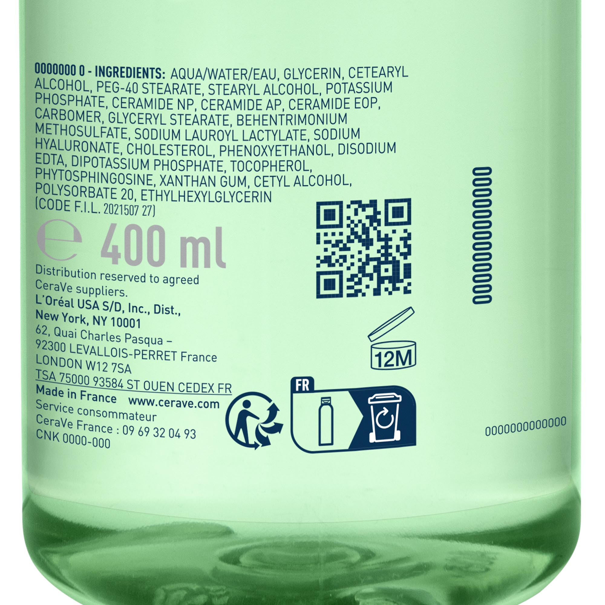 CeraVe - Acqua Micellare Idratante Per Pelle Normali A Secche 400 ml
