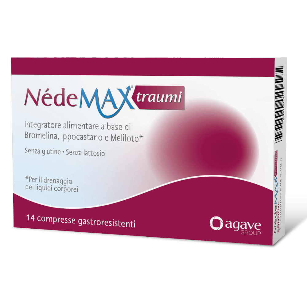 Agave NedeMAX Traumi 14 Compresse - Integratore Per Il Drenaggio Dei Liquidi Corporei