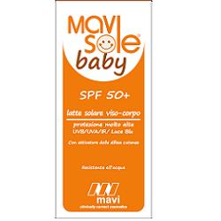 MAVISOLE BABY SPF 50+ LATTE SOLARE VISO/CORPO 150 ML MAVISOLE BABY SPF 50+ LATTE SOLARE VISO/CORPO 150 ML