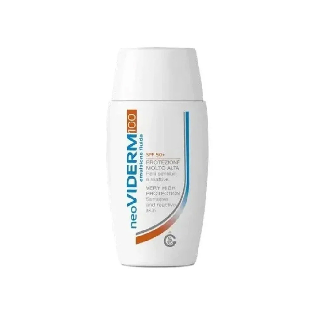 NeoViderm 100 SPF50+ Emulsione Fluida Protezione Pelli Sensibili Reattive 50ml