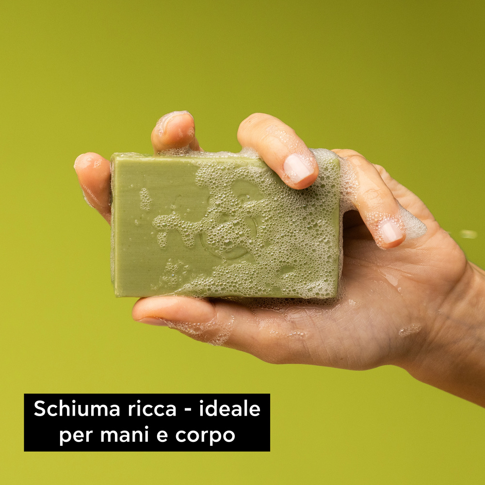 Apivita Natural Soap - Sapone Naturale Solido Con Oliva Viso E Corpo Per Pelle Secca 125 g