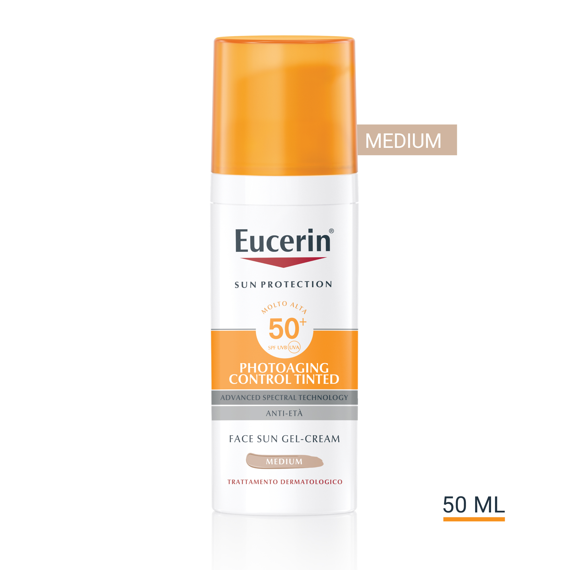 Eucerin Sun Photoaging Control Protezione Solare Colorata Viso SPF50+ 50mL Eucerin Sun Photoaging Control Protezione Solare Colorata Viso SPF50+ 50mL