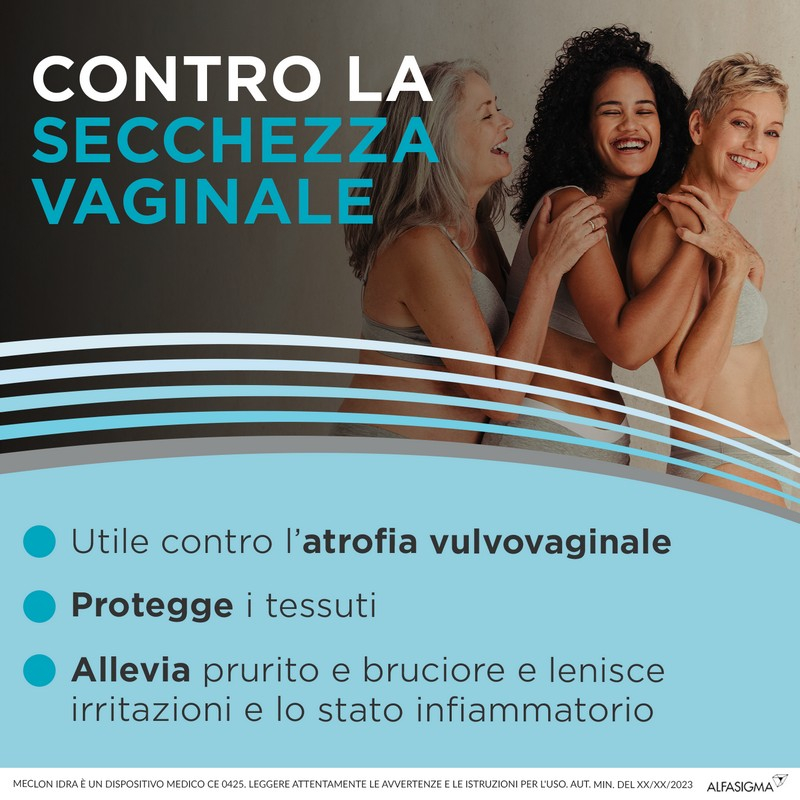 Meclon Idra, Trattamento Emulgel Lenitivo e Calmante che Può Essere Utilizzato dalle Donne che Soffrono di Vaginite Atrofica, 7 Applicatori Monodose Meclon Idra, Trattamento Emulgel Lenitivo e Calmante che Può Essere Utilizzato dalle Donne che Soffrono di Vaginite Atrofica, 7 Applicatori Monodose
