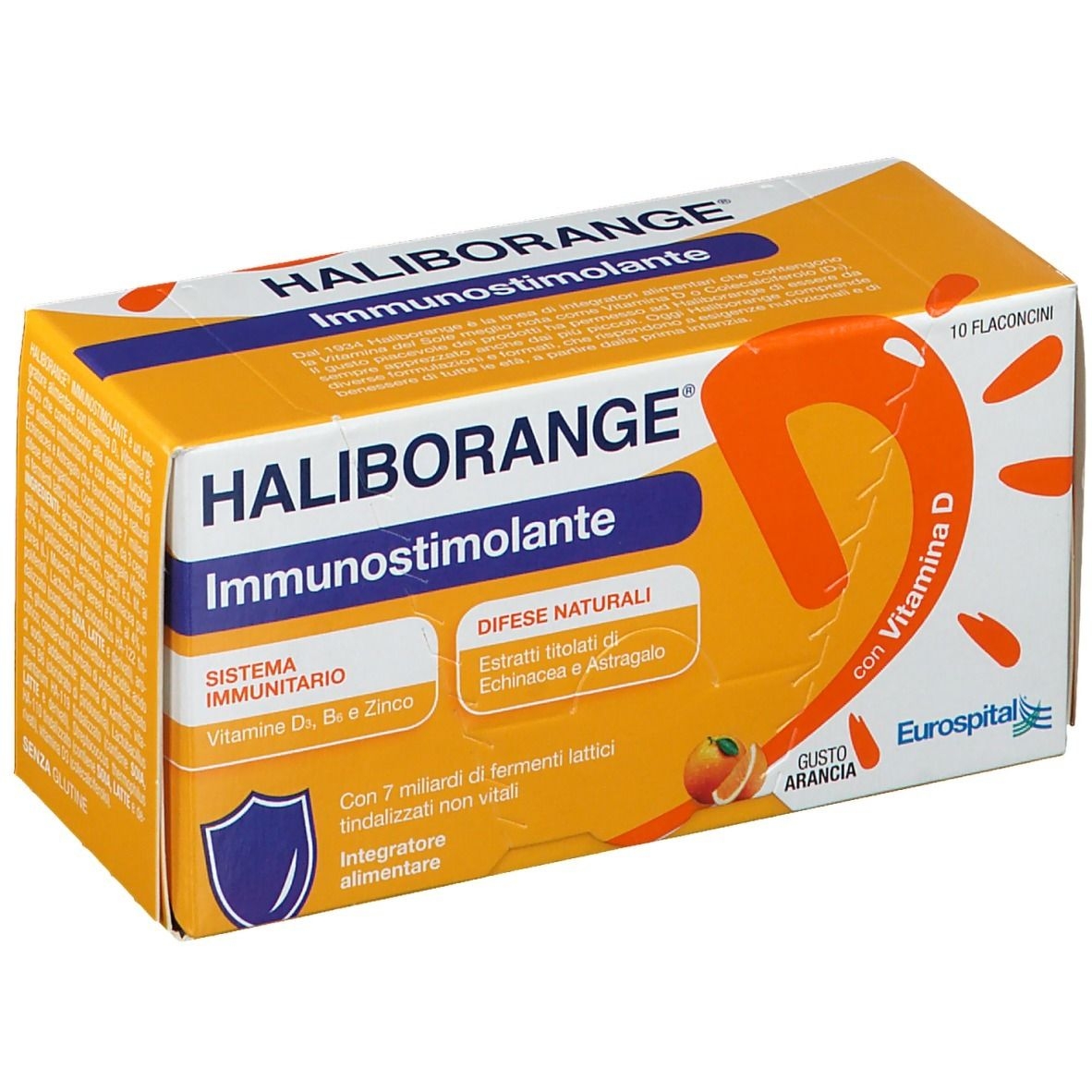 Haliborange Immunostimolante Integratore Sistema Immunitario 10 Flaconcini  Haliborange Immunostimolante Integratore Sistema Immunitario 10 Flaconcini
