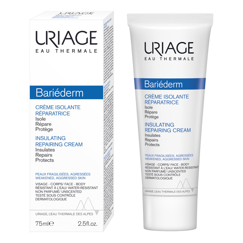 URIAGE BARIÉDERM Crema isolante riparatrice, soluzione anti-sfregamento per pelle fragilizzata e irritata 75 ml