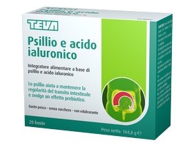Teva Psillio Acido Ialuronico Integratore Transito Intestinale 20 Bustine