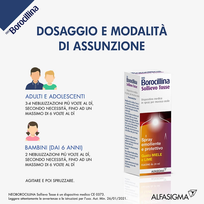 Neoborocillina Sollievo Tosse Spray Emolliente e Protettivo 20 ml