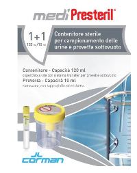 Medipresteril Contenitore Sterile Campionamento Urine con Provetta Medipresteril Contenitore Sterile Campionamento Urine con Provetta