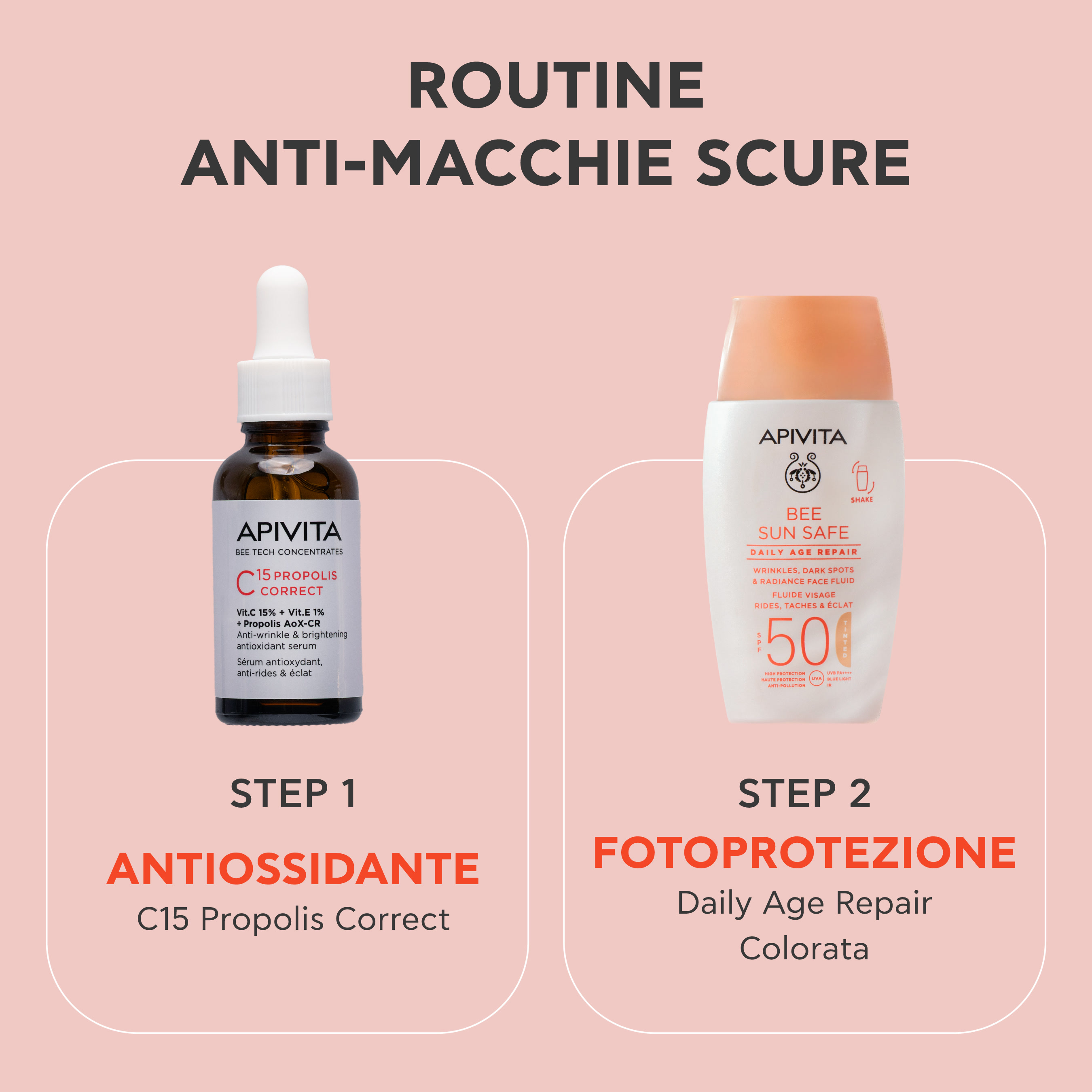 Apivita Bee Sun Safe - Fluido Colorato Anti-Rughe E Anti-Macchie Viso 50 ml