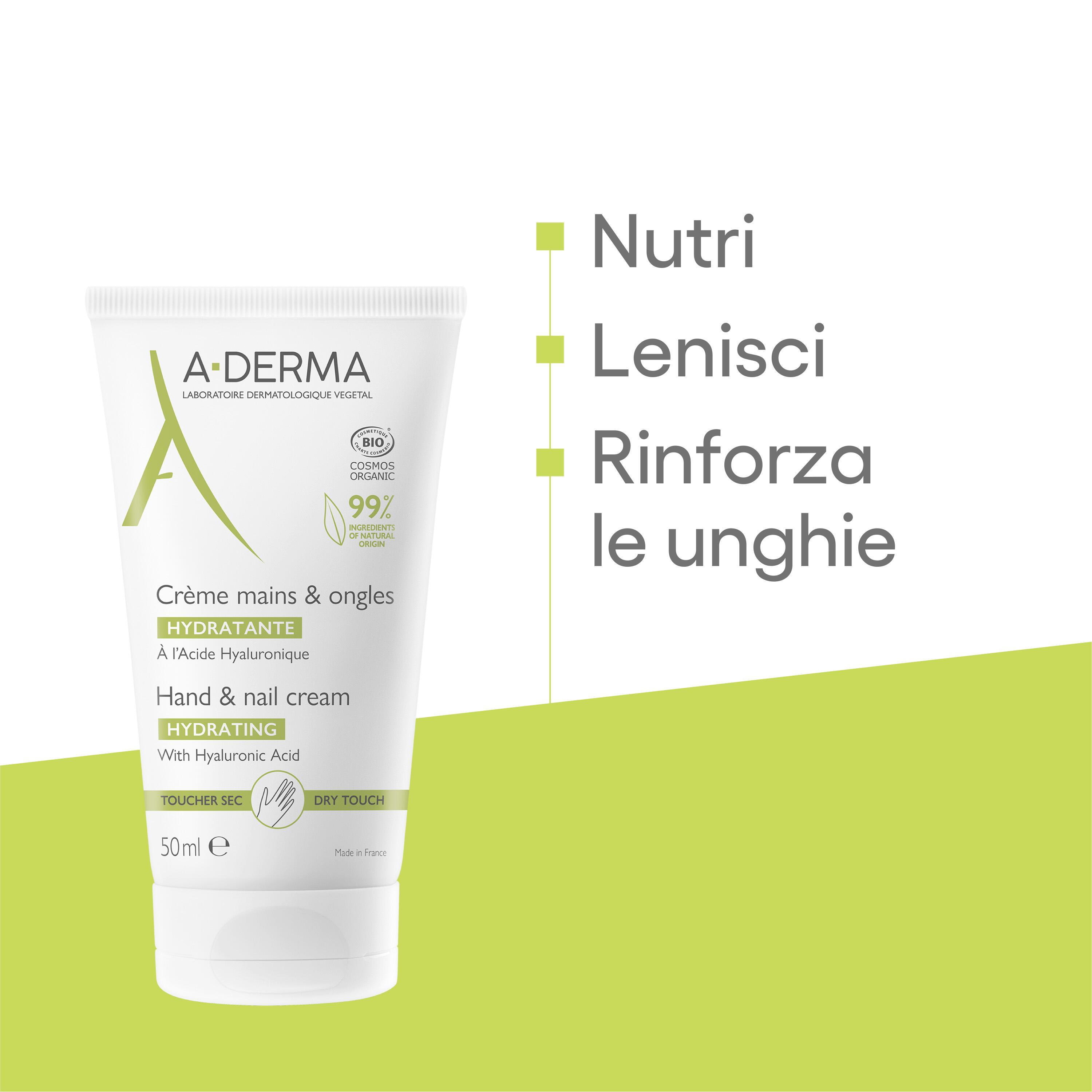A-Derma Les Indispensables - Crema Idratante Mani E Unghie 50 ml