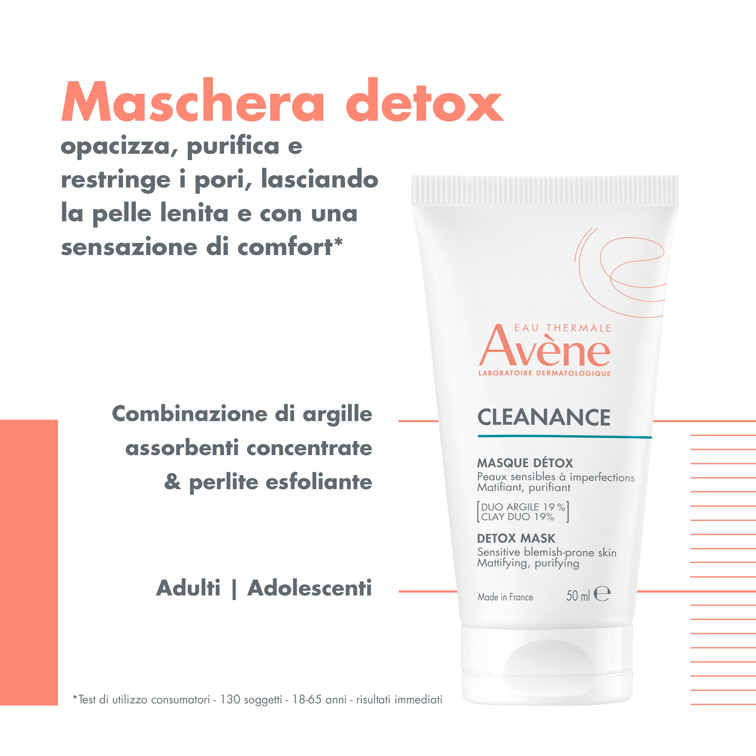 Avène Cleanance - Maschera Detox Per Pelle Grassa A Tendenza Acneica 50 ml