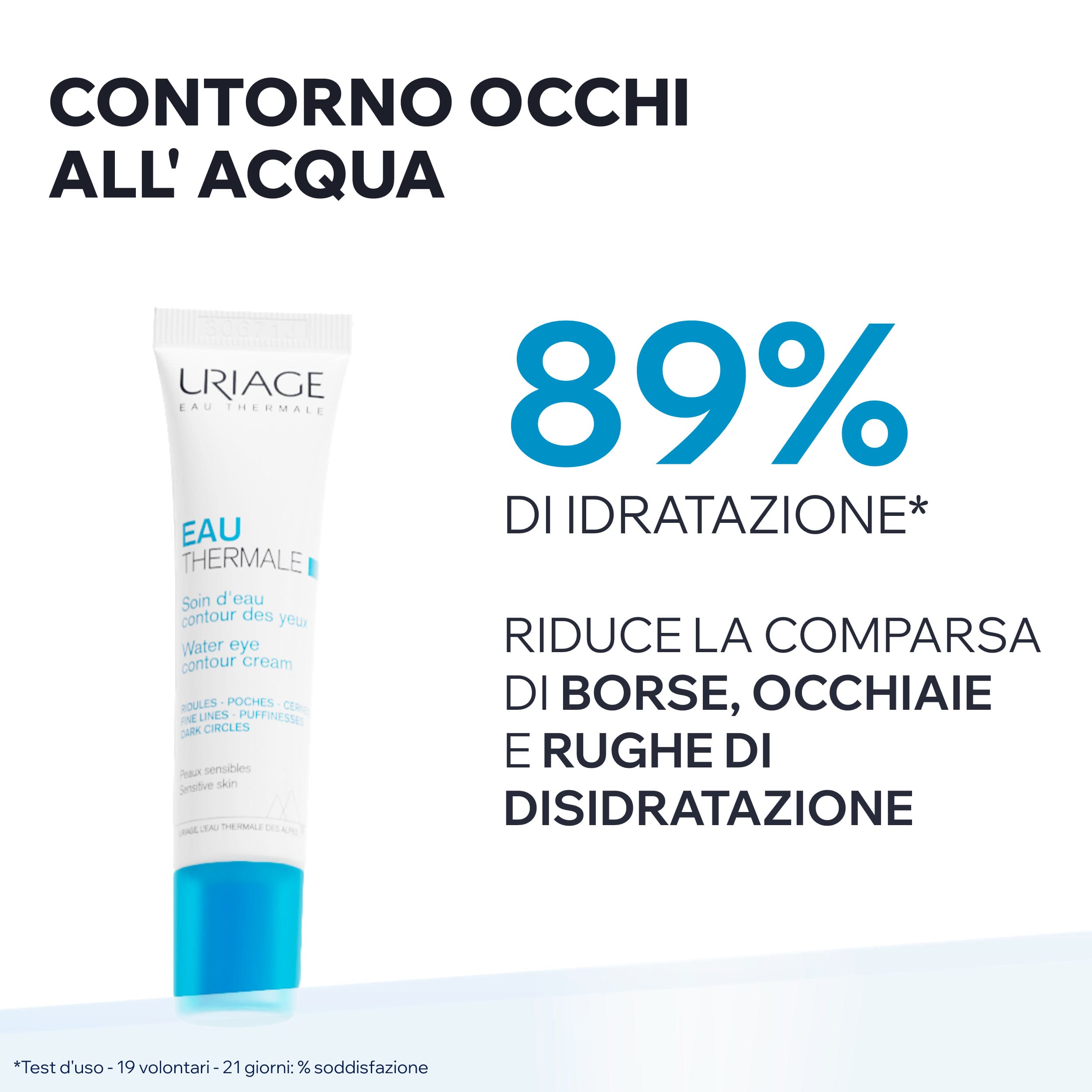 Uriage - Eau Thermale Crema Per Il Contorno Occhi All'Acqua 15 ml
