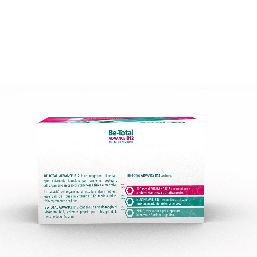 Be-Total Advance B12 Integratore Alimentare Vitamina B12 Vitamina B Zinco 15 Faconcini Be-Total Advance B12 Integratore Alimentare Vitamina B12 Vitamina B Zinco 15 Faconcini