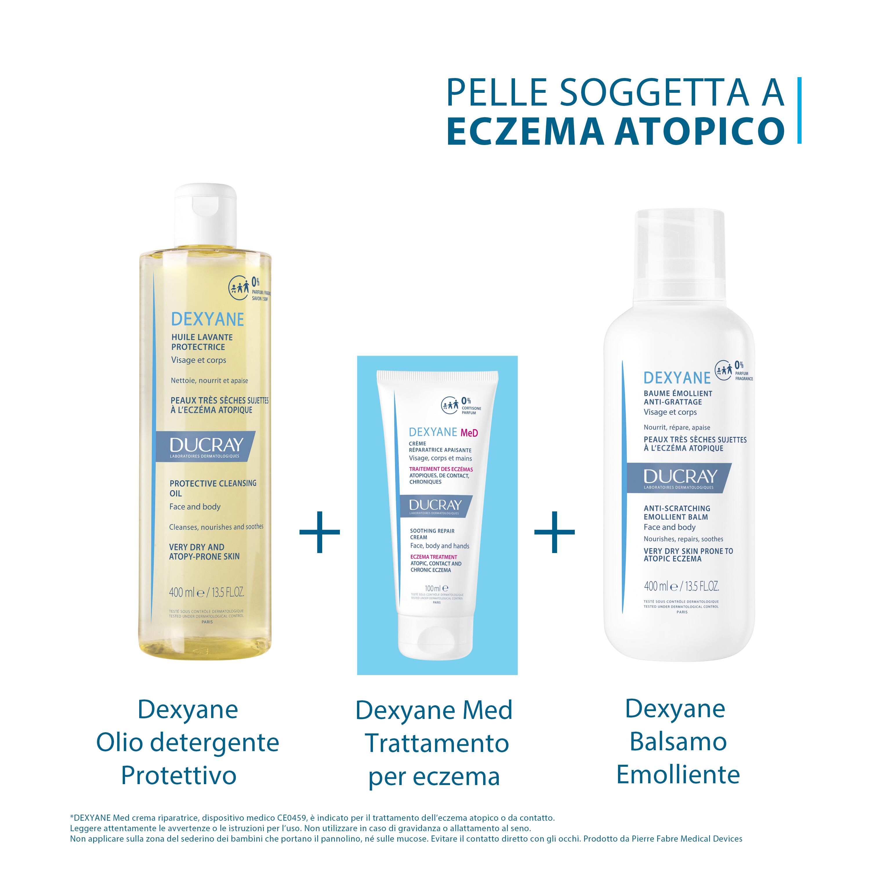 Ducray Dexyane - Balsamo Emolliente Anti-Grattage Viso E Corpo 200 ml