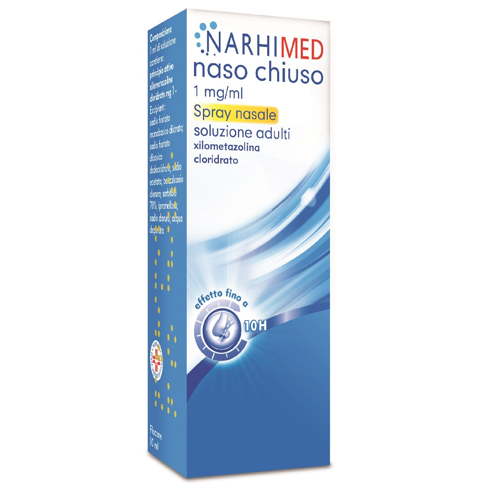 Narhimed Spray Nasale Decongestionante Naso Chiuso Raffreddore Rinite Sinusite Adulti 10 ml Narhimed Spray Nasale Decongestionante Naso Chiuso Raffreddore Rinite Sinusite Adulti 10 ml