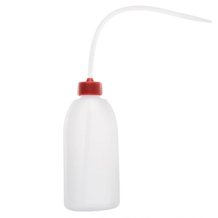 BOTTIGLIA PLASTICA TRASPARENTE TAPPO ROSSO CON BECCUCCIO 250ML - FRANCESCHINI