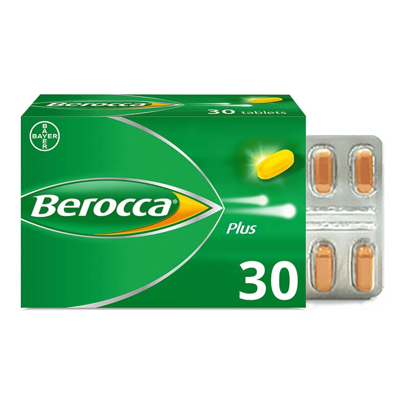 Berocca Plus, Integratore Alimentare, contro Stanchezza Fisica e Mentale, con Vitamine del Gruppo B, Vitamina C, Calcio, Magnesio e Zinco, 30 Compresse Deglutibili Berocca Plus, Integratore Alimentare, contro Stanchezza Fisica e Mentale, con Vitamine del Gruppo B, Vitamina C, Calcio, Magnesio e Zinco, 30 Compresse Deglutibili