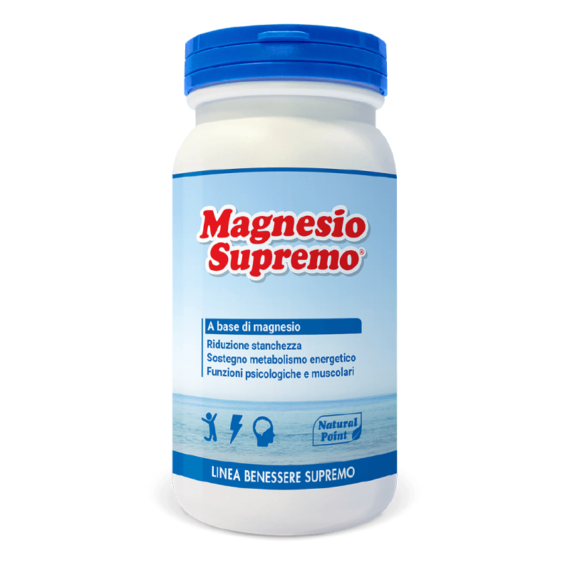 Magnesio Supremo Natural Point - Integratore per stanchezza e stress - 150 g