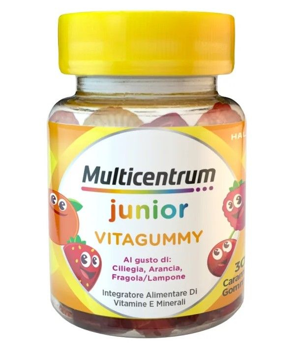 Multicentrum VitaGummy Integratore Vitamine e Minerali Bambini 3+ anni Vitamina D Iodio 30 Caramelle