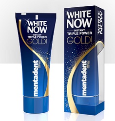 Mentadent White Now Triple Power Gold Dentifricio Sbiancante 50 ml Mentadent White Now Triple Power Gold Dentifricio Sbiancante 50 ml