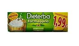 Dieterba Omogenizzato Formaggino 3 Vasetti da 80 g Dieterba Omogenizzato Formaggino 3 Vasetti da 80 g
