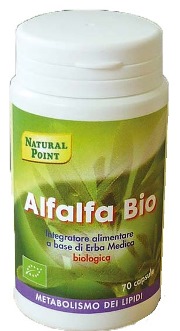 Alfalfa Bio Natural Point - Integratore per il metabolismo dei lipidi - 70 capsule