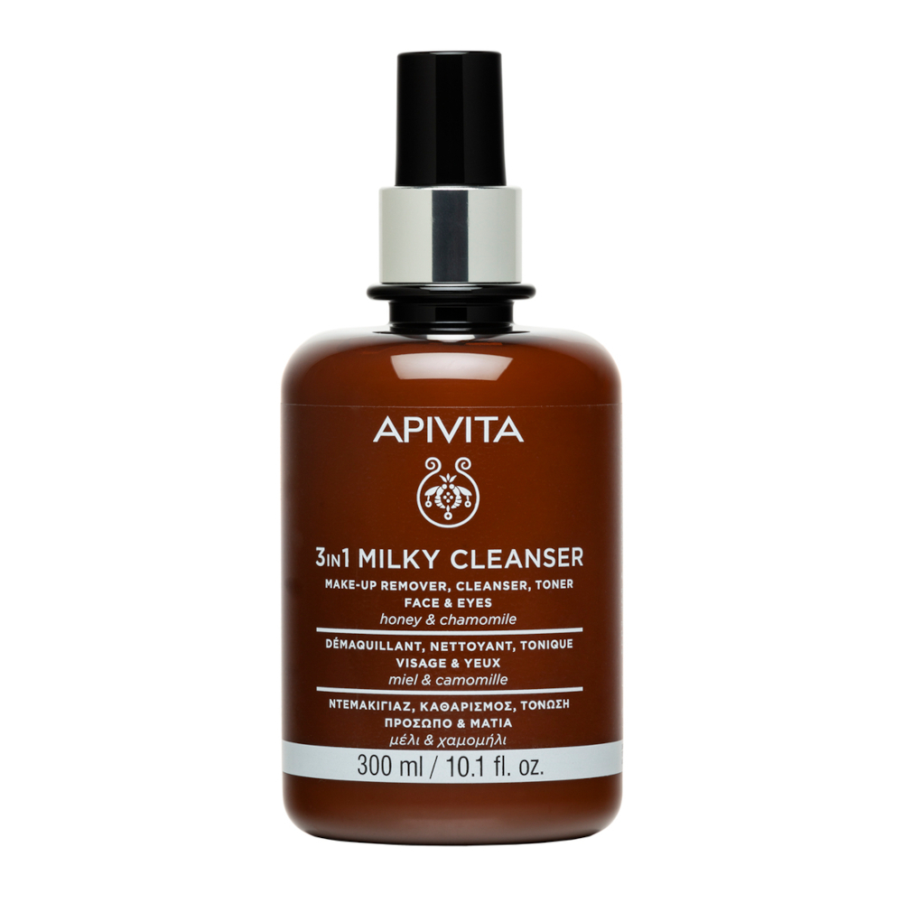 APIVITA - Latte Detergente 3 in 1 per Viso e Occhi 