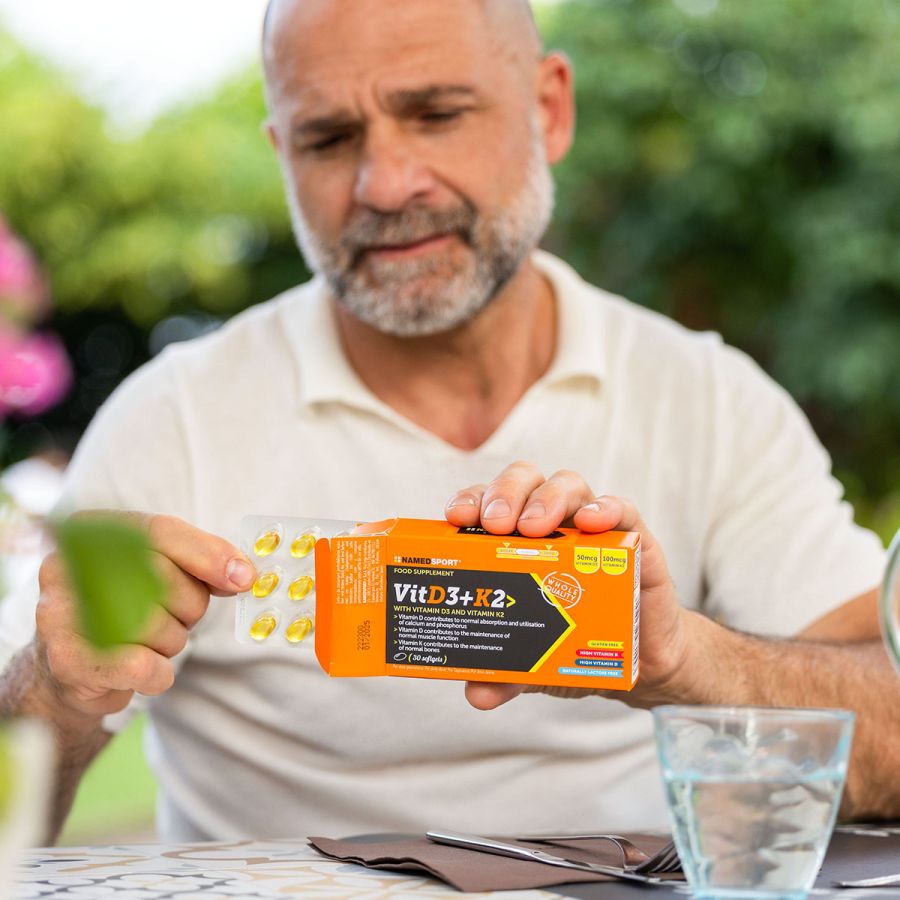 Named Sport - VIT D3+K2 30 Softgels - Integratore Di Vitamina D3 e K2