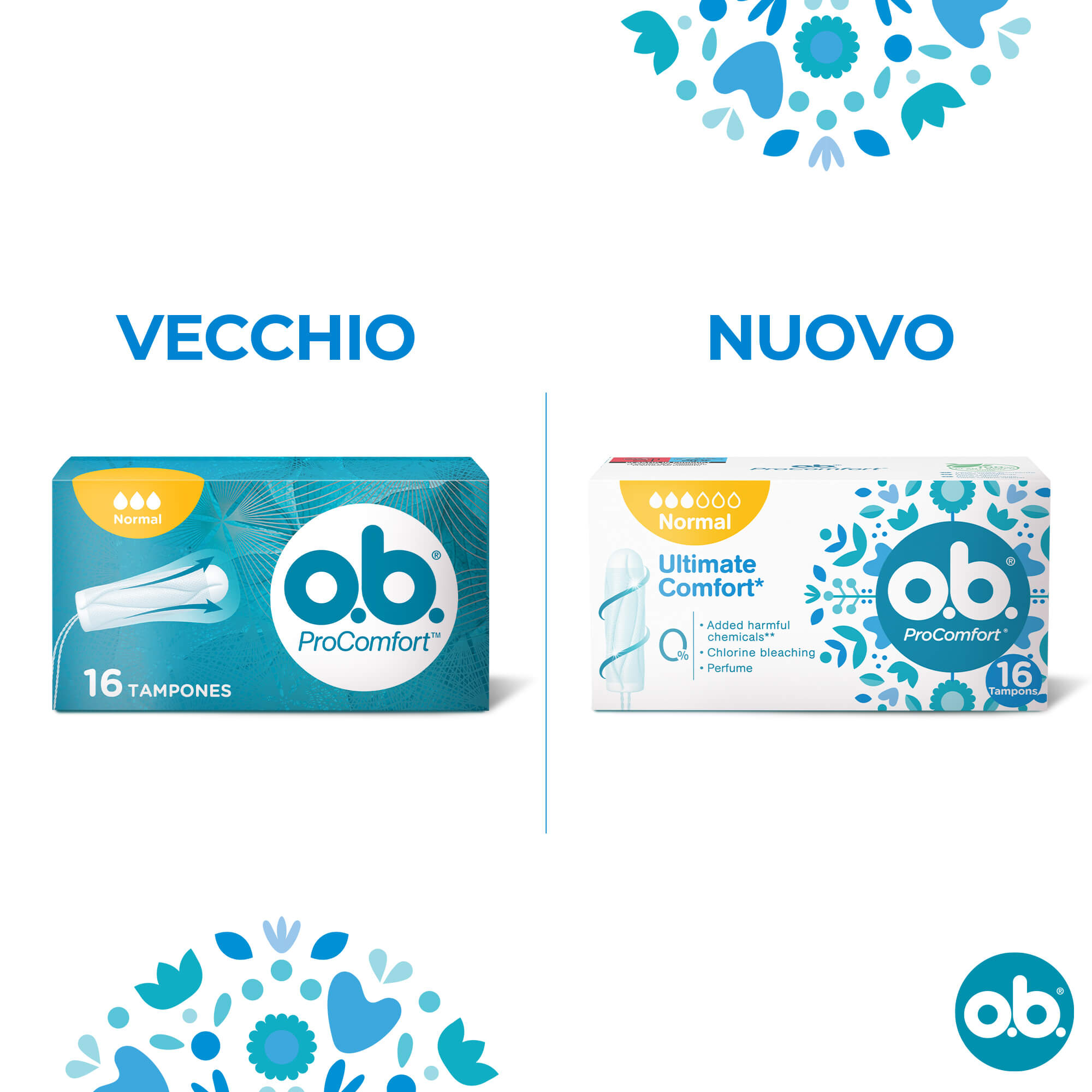 O.B. ProComfort Normal 16 Assorbenti Interni O.B. ProComfort Normal 16 Assorbenti Interni