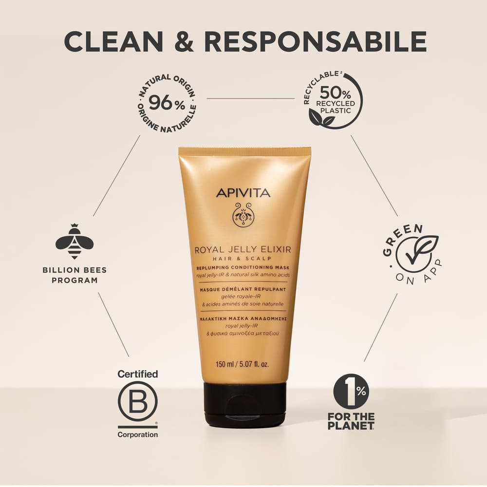 Apivita Royal Jelly Elixir - Maschera Balsamo Rimpolpante 150 ml