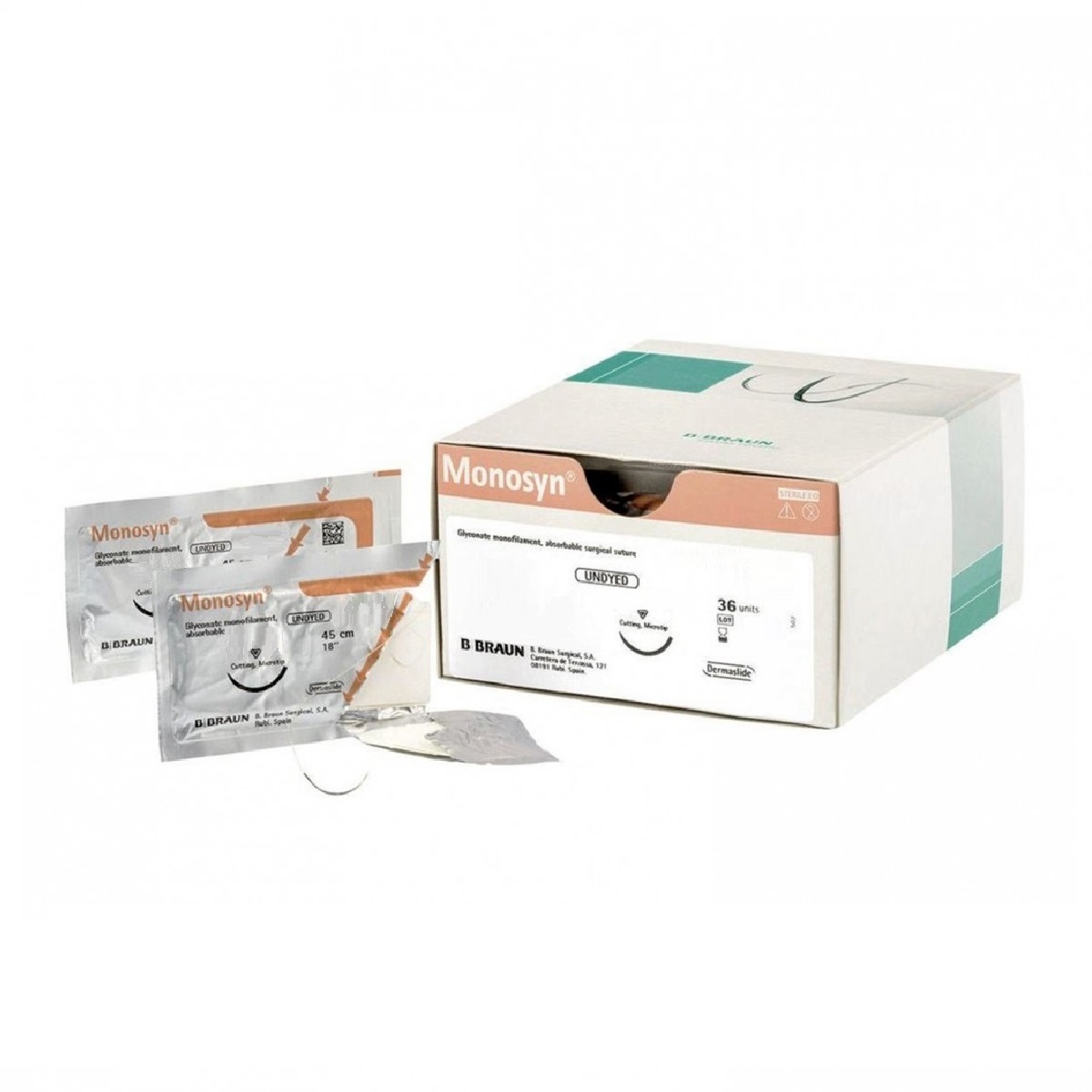 SUTURA MONOSYN VIOLA USP 2/0 (5) 70CM HR26S (cilindrico) - B.BRAUN