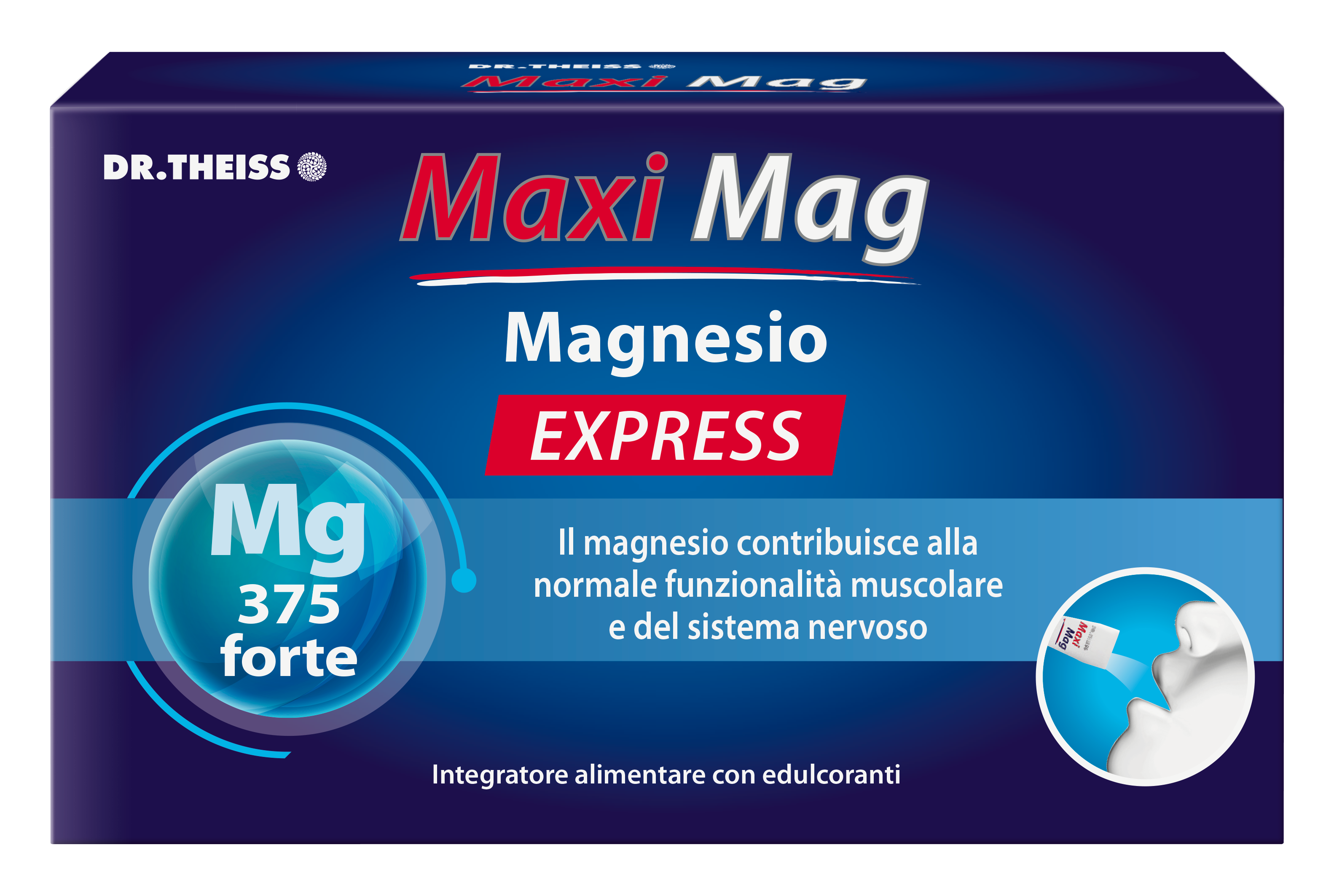 Dr. Theiss - Maxi Mag Magnesio Express 14 Stick - Integratore Per Stanchezza E Affaticamento