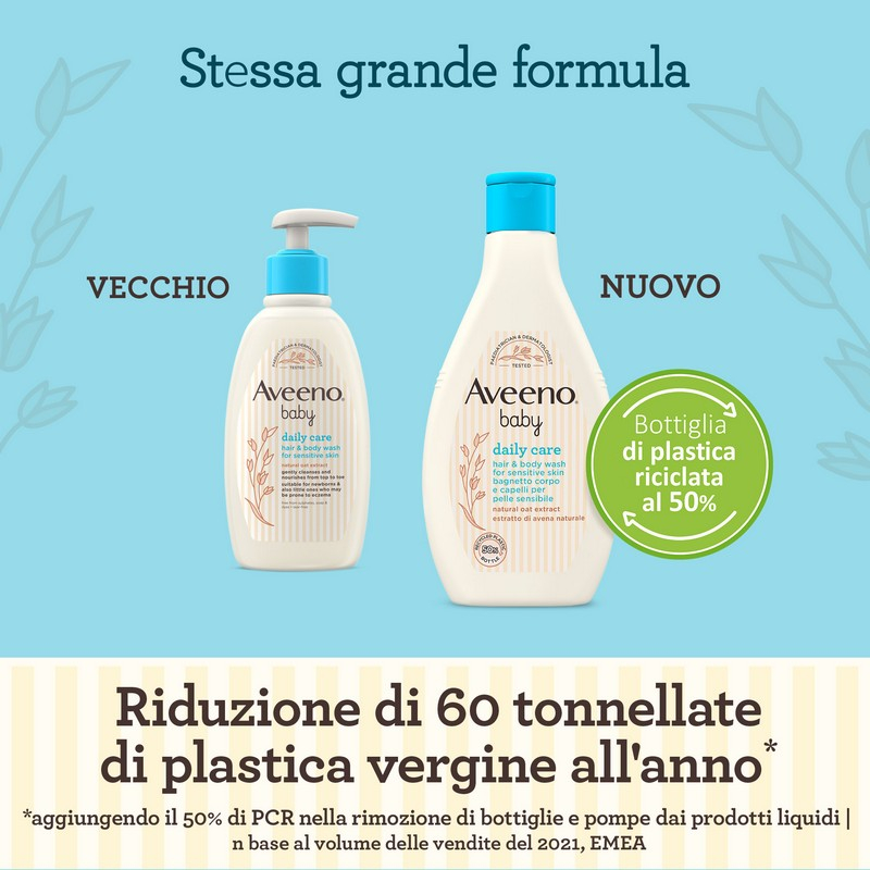 Aveeno Baby Daily Care Bagnetto Corpo e Capelli 250 ml, Shampoo e bagnoschiuma bambini delicato 2in1 Aveeno Baby Daily Care Bagnetto Corpo e Capelli 250 ml, Shampoo e bagnoschiuma bambini delicato 2in1